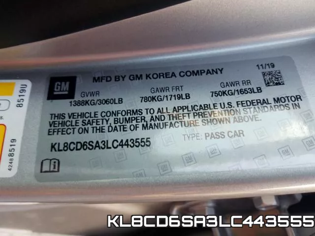 KL8CD6SA3LC443555 фото 2