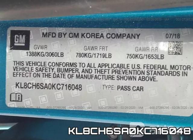 KL8CH6SA0KC716048 фото 10