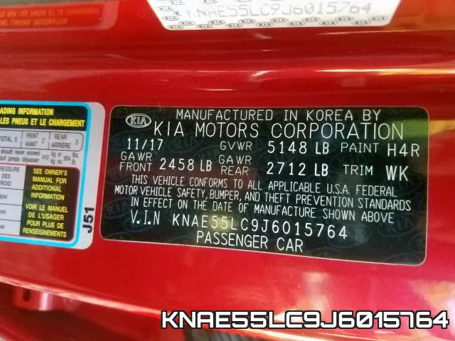 KNAE55LC9J6015764 фото 2