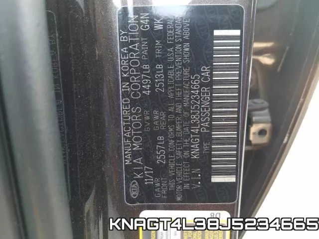 KNAGT4L38J5234665 фото 2