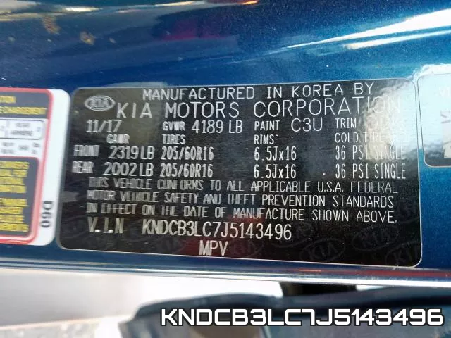 KNDCB3LC7J5143496 фото 2