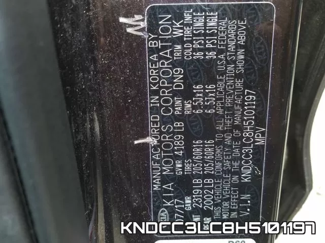 KNDCC3LC8H5101197 фото 2