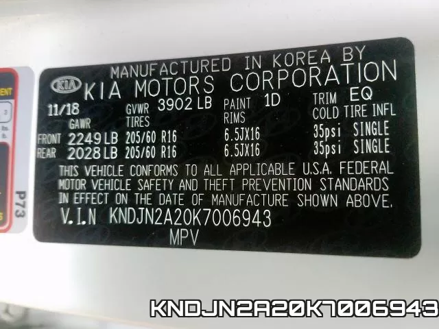 KNDJN2A20K7006943 фото 2
