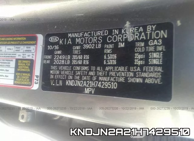 KNDJN2A21H7429510 фото 9