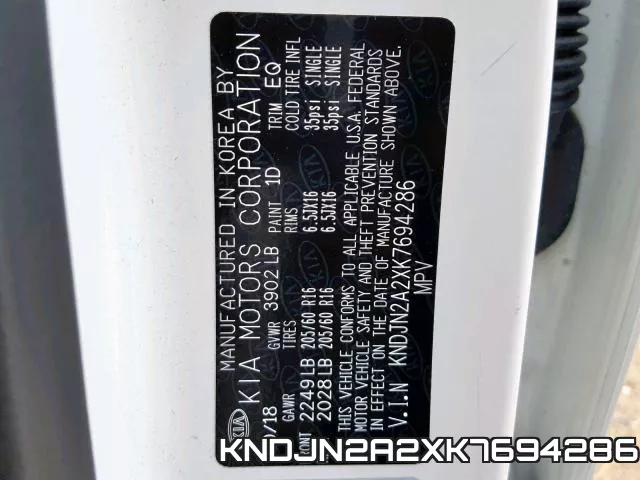 KNDJN2A2XK7694286 фото 2
