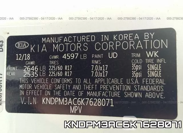 KNDPM3AC6K7628071 фото 10