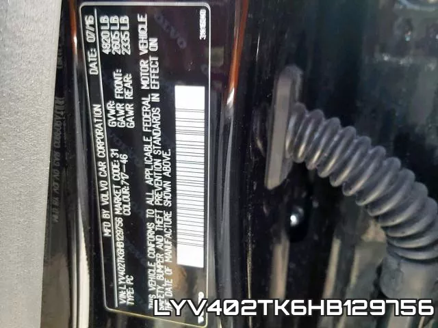 LYV402TK6HB129756 фото 2
