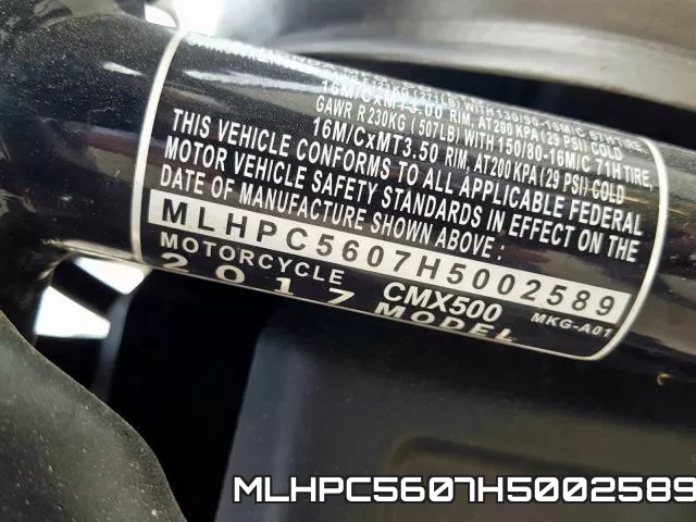 MLHPC5607H5002589 фото 2