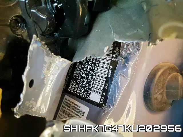 SHHFK7G47KU202956 фото 2