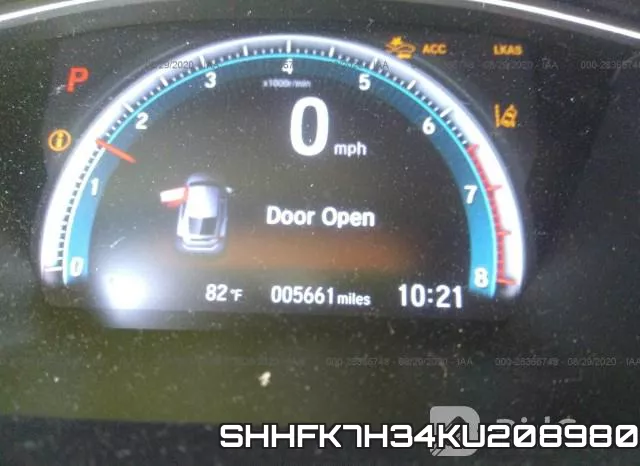 SHHFK7H34KU208980 фото 8