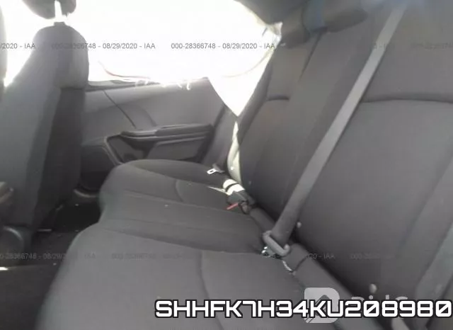 SHHFK7H34KU208980 фото 9