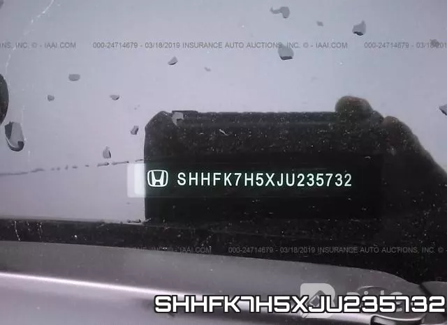 SHHFK7H5XJU235732 фото 10