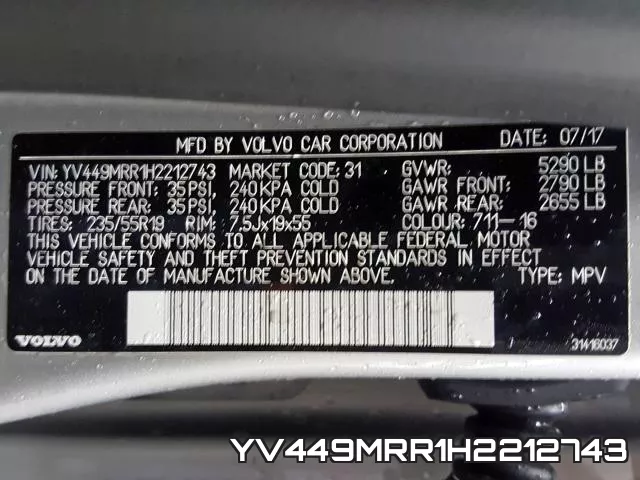 YV449MRR1H2212743 фото 2
