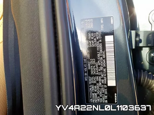 YV4A22NL0L1103637 фото 2
