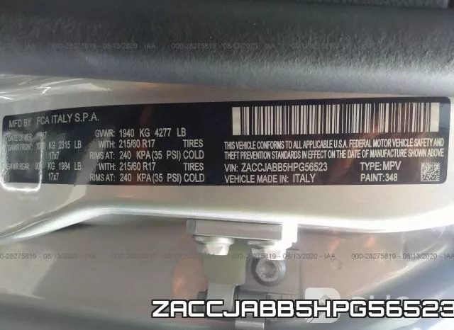 ZACCJABB5HPG56523 фото 10