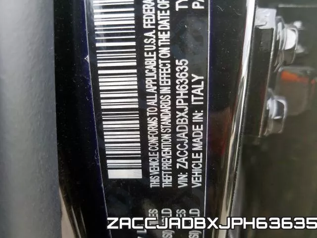 ZACCJADBXJPH63635 фото 2