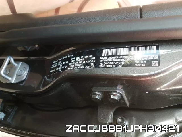 ZACCJBBB1JPH30421 фото 2
