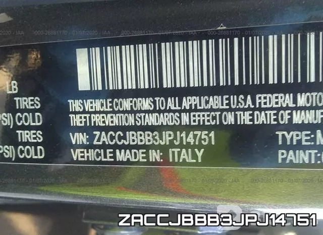 ZACCJBBB3JPJ14751 фото 10