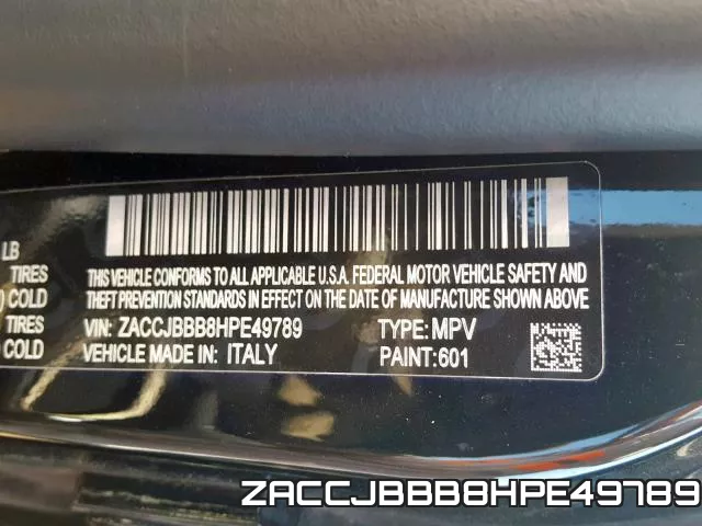 ZACCJBBB8HPE49789 фото 2