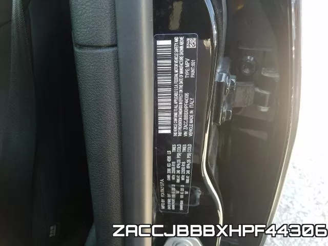 ZACCJBBBXHPF44306 фото 2