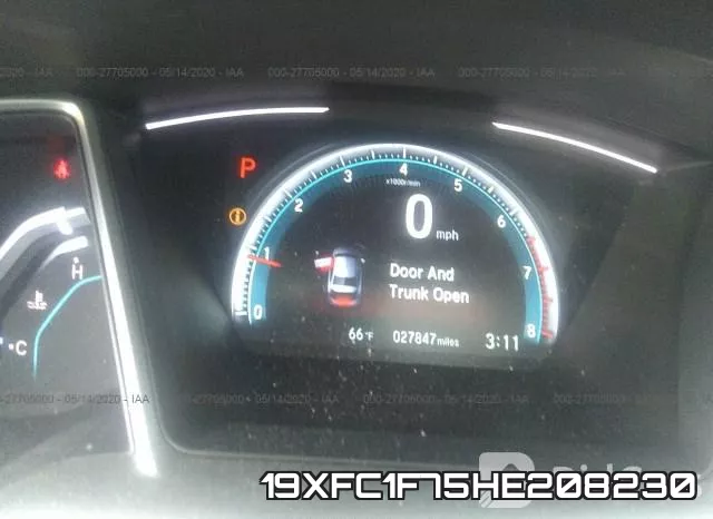 19XFC1F75HE208230 фото 8