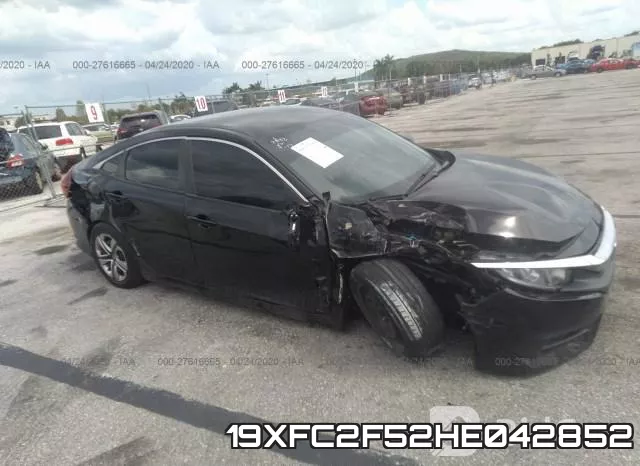 19XFC2F52HE042852 фото 7