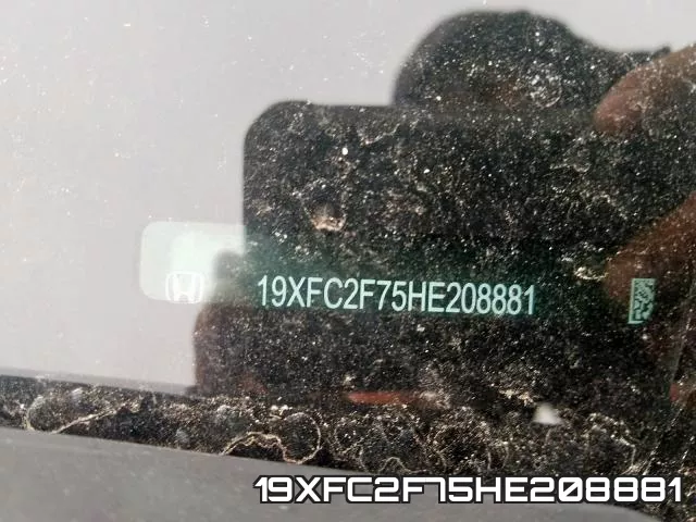 19XFC2F75HE208881 фото 10