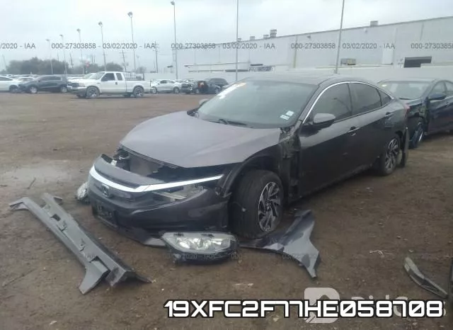 19XFC2F77HE058708 фото 3