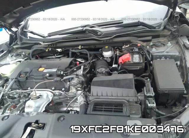19XFC2F81KE003476 фото 2