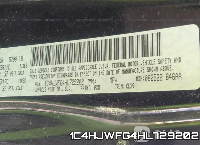 1C4HJWFG4HL729202 фото 10