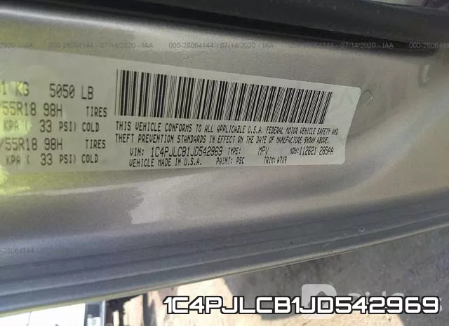 1C4PJLCB1JD542969 фото 10