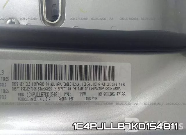 1C4PJLLB7KD154811 фото 10