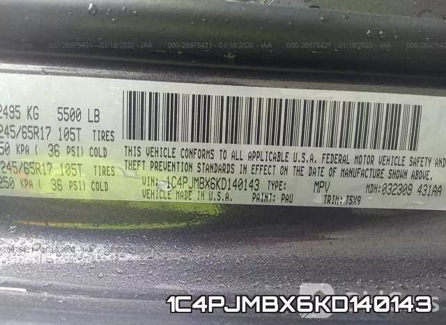 1C4PJMBX6KD140143 фото 9