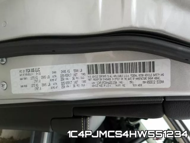 1C4PJMCS4HW551234 фото 2