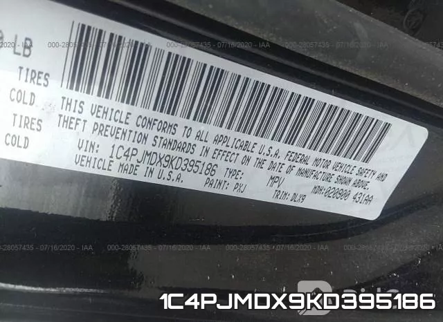 1C4PJMDX9KD395186 фото 10