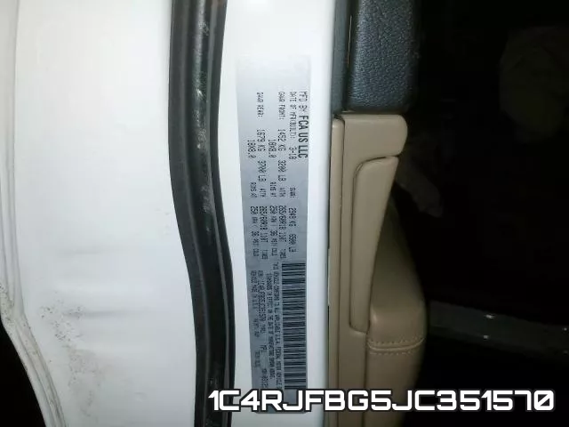 1C4RJFBG5JC351570 фото 2
