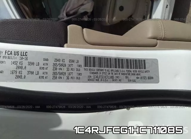 1C4RJFCG1HC711085 фото 10