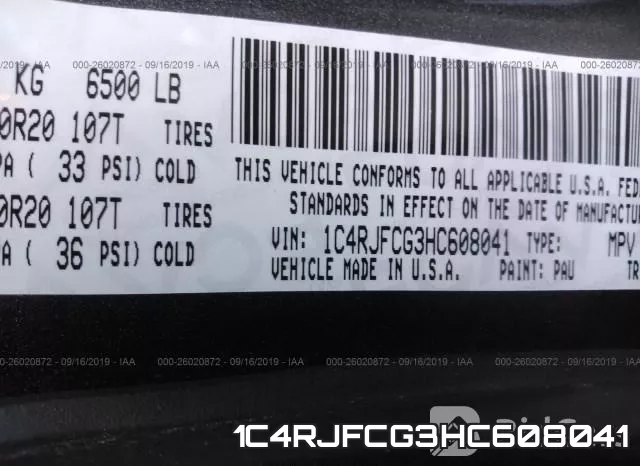 1C4RJFCG3HC608041 фото 10