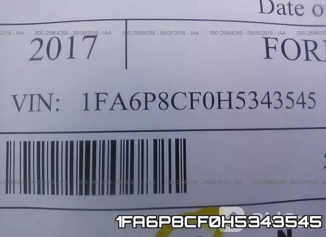 1FA6P8CF0H5343545 фото 10