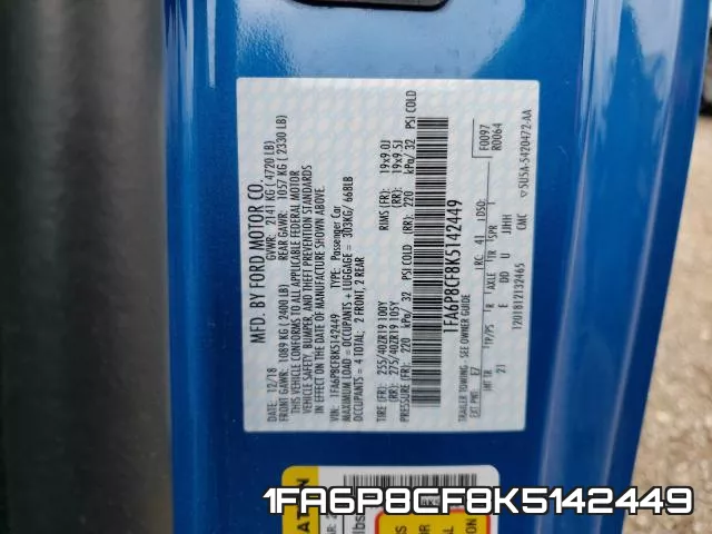 1FA6P8CF8K5142449 фото 2