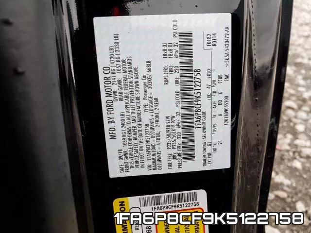 1FA6P8CF9K5122758 фото 2