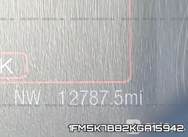 1FM5K7B82KGA15942 фото 8