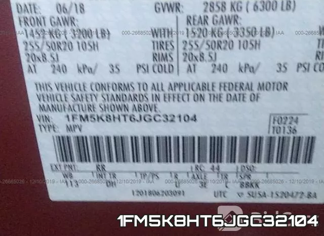 1FM5K8HT6JGC32104 фото 10