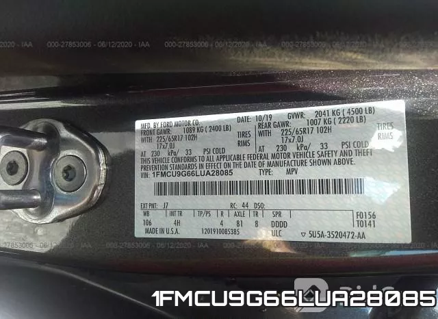 1FMCU9G66LUA28085 фото 10