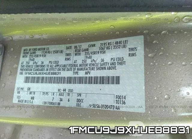 1FMCU9J9XHUE88831 фото 10