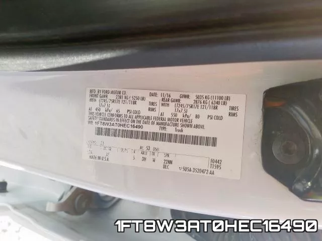 1FT8W3AT0HEC16490 фото 2