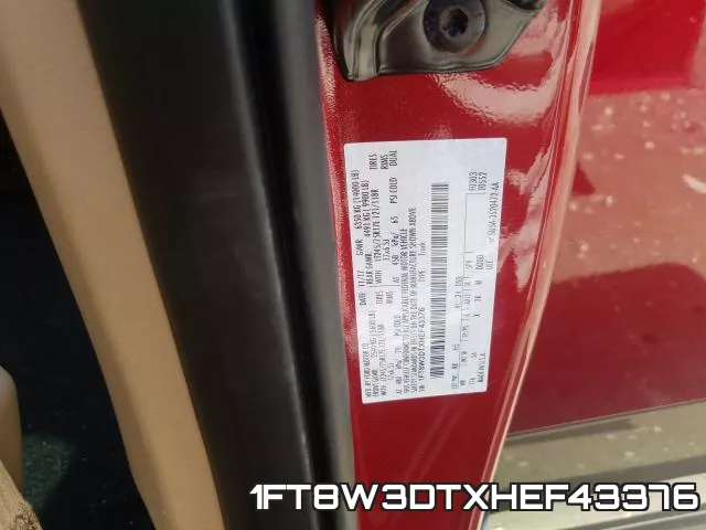 1FT8W3DTXHEF43376 фото 2
