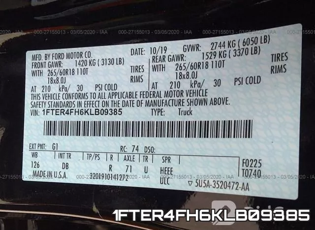 1FTER4FH6KLB09385 фото 10