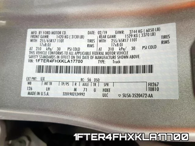 1FTER4FHXKLA17700 фото 2