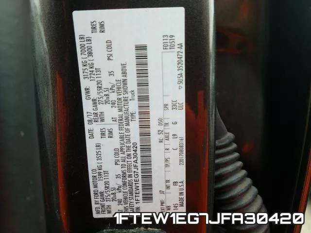 1FTEW1EG7JFA30420 фото 2